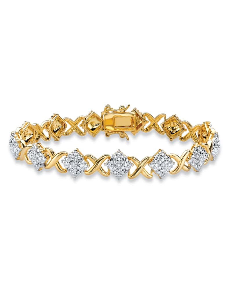 X and o diamond bracelet clearance